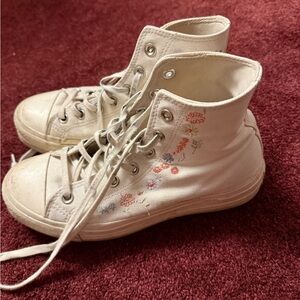 Converse Women's Cream High-Top Sneakers